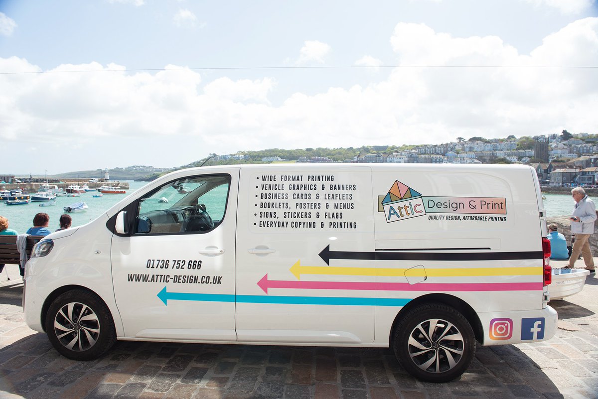 If you see the Atticmobile parked up anywhere, you can probably bet your penny's we're installing something nearby. If you think we can help you with a few things - feel free to say hello! 
.
.
.
#hayle #stives #cornwall #penzance #signage #localbusiness #supportlocal