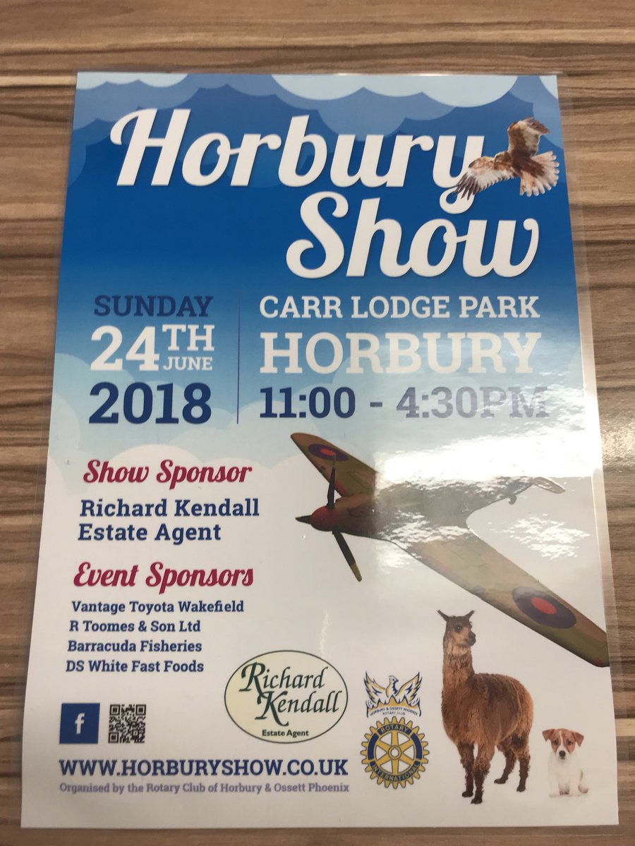 Get ready for #Horbury Show on 24th June #ossett #Wakefield