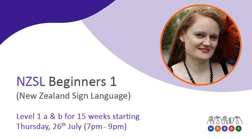 Merge_NZ's tweet image. Learn New Zealand Sign Language in Auckland City, Eden Terrace. #learnsign #NZSL #signlanguage #Deaf #mergenz