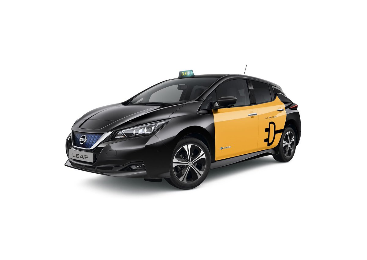 Josepuma1971's tweet photo. El nuevo Nissan LEAF ya tiene autorización para su uso como taxi en Barcelona y Madrid, la nueva e-NV200 con batería de 40kWh también ha sido autorizada como taxi en ambas ciudades y la flota de taxis de Zaragoza ha incorporado ya 16 Nissan LEAF https://t.co/tnnxBOxI8e https://t.co/Z9OqtapMNy