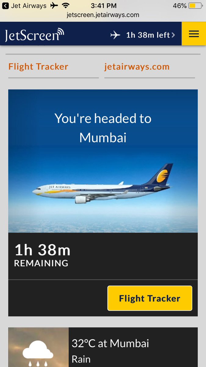 sreespace's tweet image. @jetairways Loved the #jetscreen experience onboard #9W311 flight. A very great flying time is ensured here.
