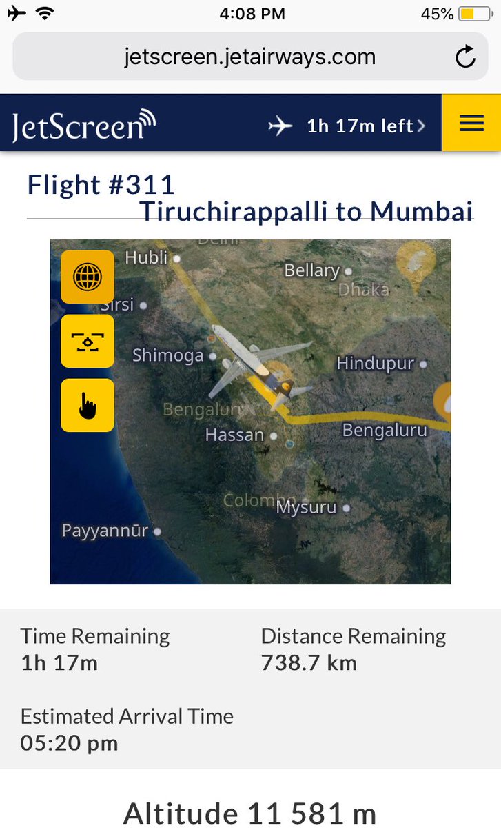 sreespace's tweet image. @jetairways Loved the #jetscreen experience onboard #9W311 flight. A very great flying time is ensured here.