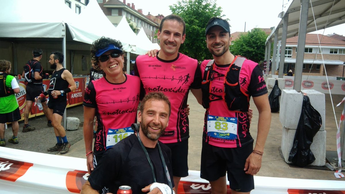 Carreron hoy de Bertin Javi y Maria en el Pienzu! Enhorabuena!