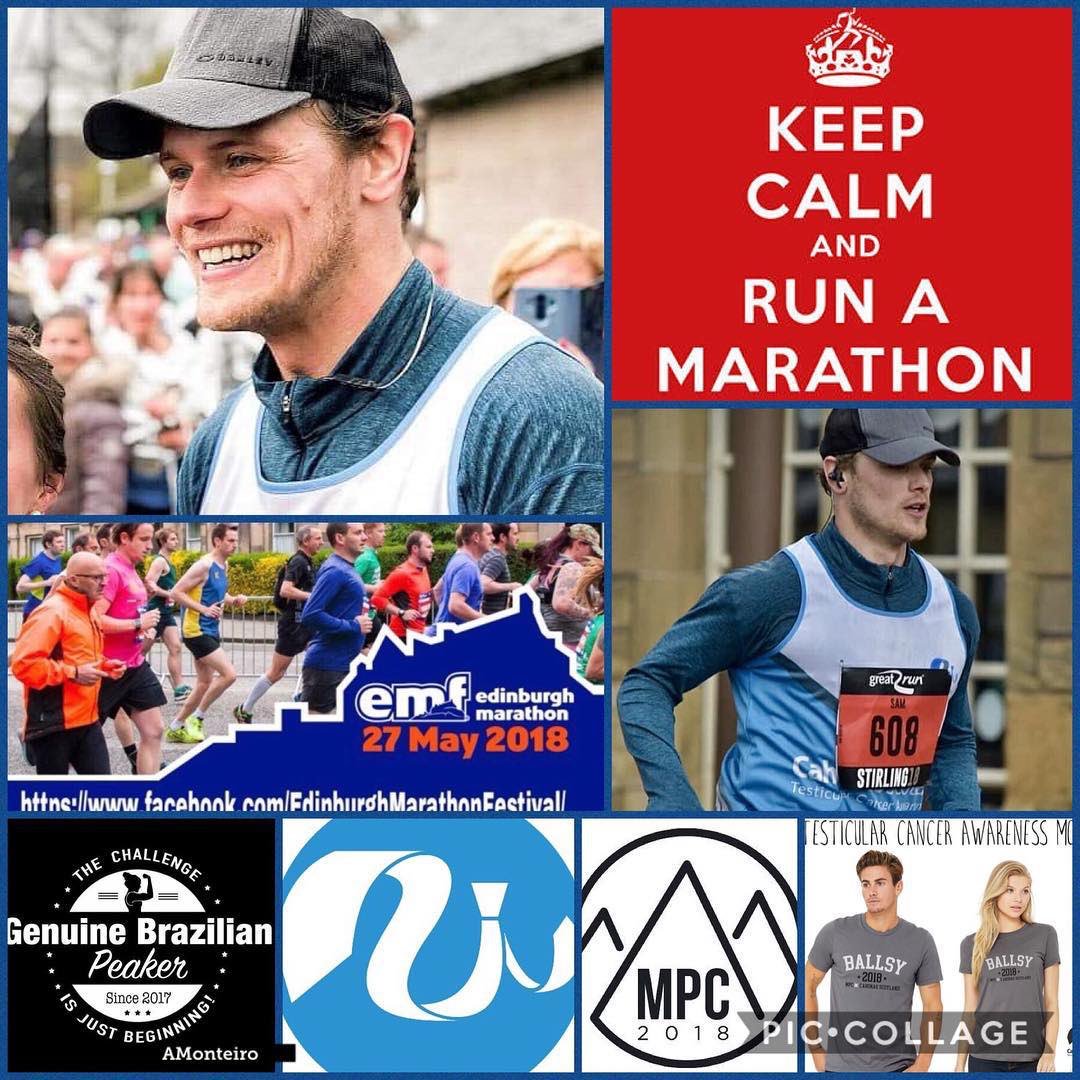 BPeakers's tweet image. The day has arrived! #edinburghmarathon Good luck Sam! 
All #peakers are cheering for you! 
RUN SAM RUN 💪🏻🎽🏃🏼‍♂️🏅
@samheughan @cahonasscotland @mypeakchallenge #valbo00 
#brazilianpeakers🇧🇷 #mpc2018 #cahonasscotland #marathon #edinburgh #scotland #run #bestcoach