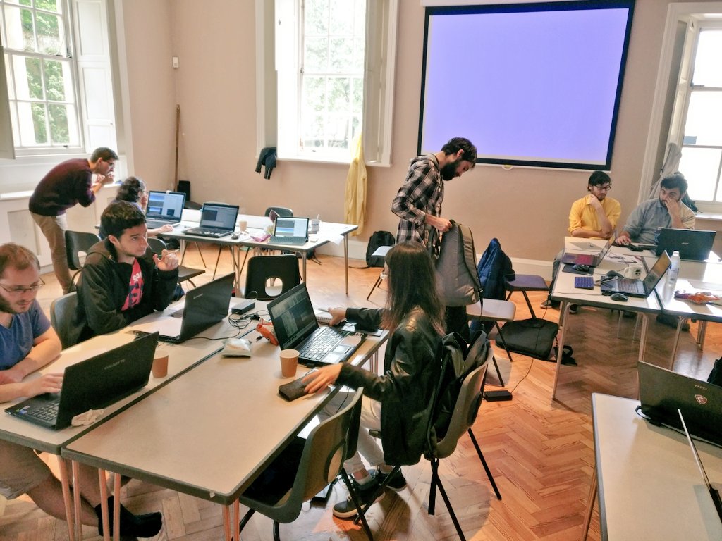 teej_matthews's tweet photo. Rain won't stop us! We're at the @Holburne Museum for #GameTale 2018, creating a small mobile #AR game based on an Iranian art piece. https://t.co/scdCK7e0dF