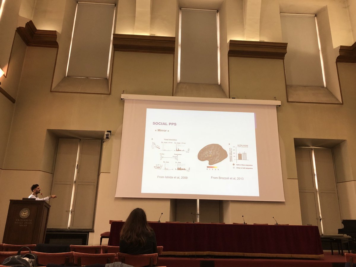 Into_brain's tweet photo. Talk Session : Body, space and interaction - "Object ownership reveals peripersonal space modulations during observed and executed actions" by Ivan Patané #MeeTo2018 https://t.co/ZPVZzXyG66