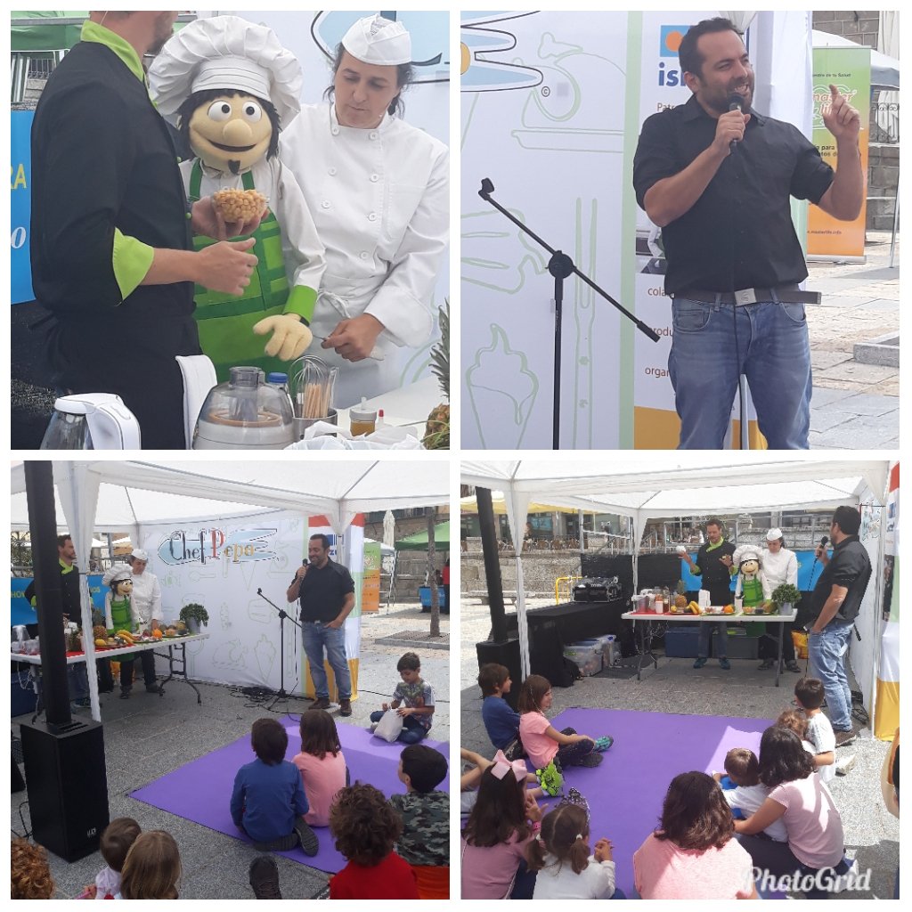 VeronicaSJZ's tweet photo. Seguimos en #ESCOsalud con #HospiEscorial. Nuestro pediatra @JABlumenfeld y su #chefPepo tiene embelesados a los mas pequeños. Estan explicando como se puede hacer muy facilmente comida saludable. https://t.co/3rUtUcm6D2