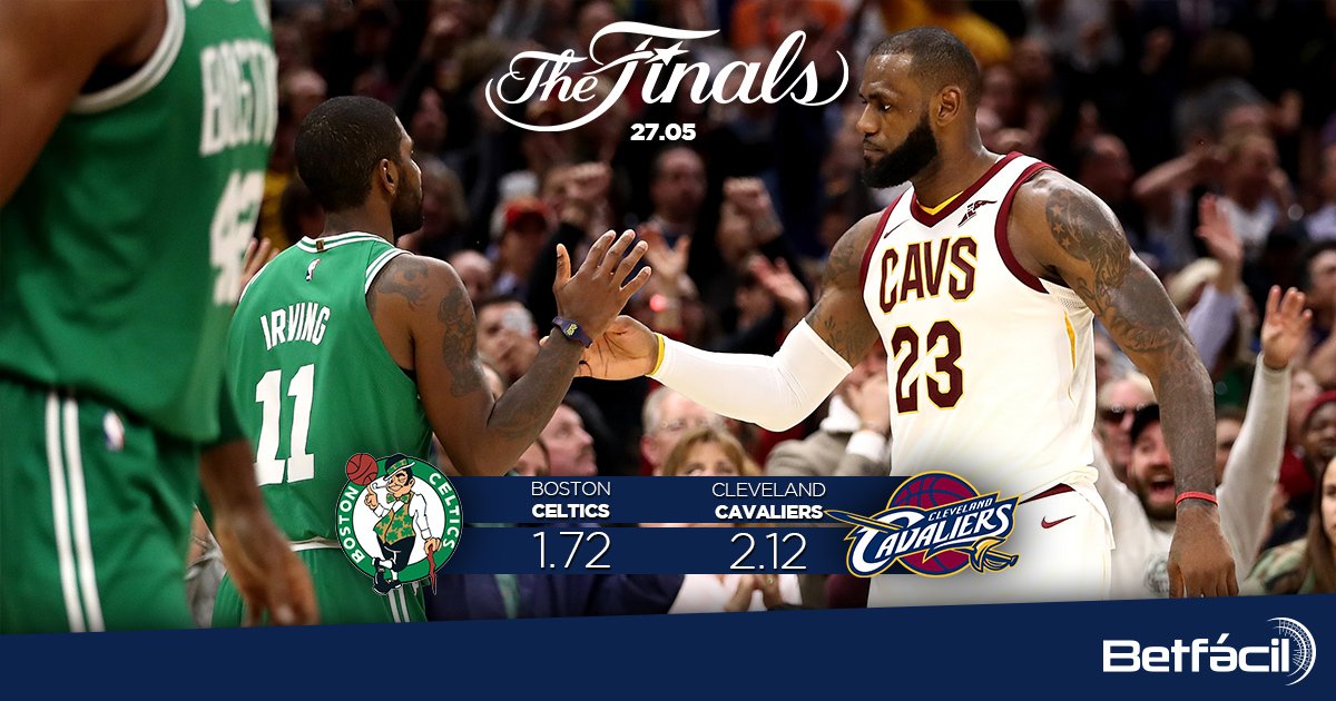 betfacil's tweet photo. 🏀 NBA Playoffs 2018 🏀

💥 #Celtics vs #Cavaliers 💥
¿Qué equipo quieres que gane? 🔥

Apuesta y gana en:
👉 https://t.co/YiHfGKJ7Li
#Betfacil #EsFacil #baloncesto #basketball #thefinals https://t.co/vttF2TGHKs