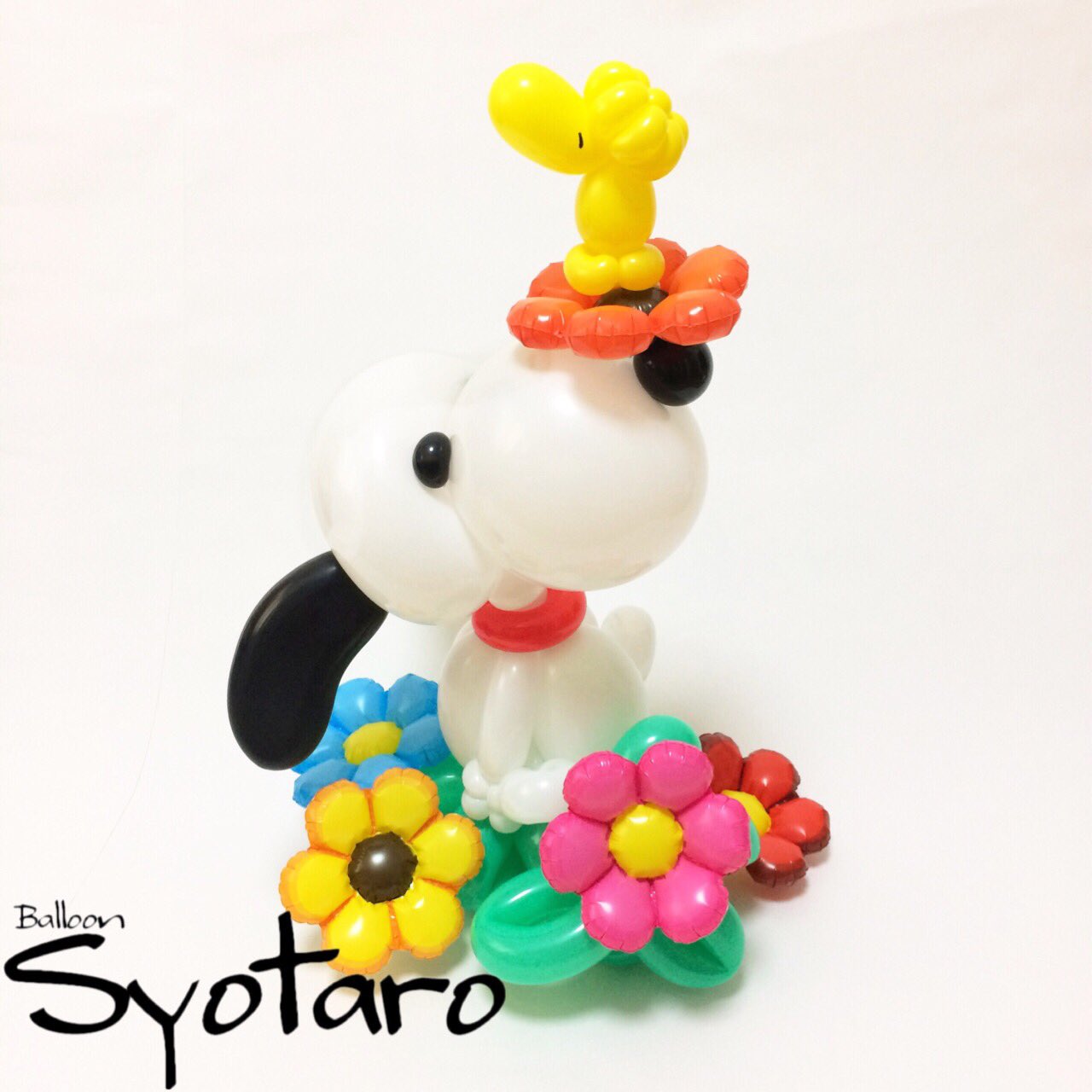 【レトロ】SNOOPY & Woodstock バルーン バルーンアート Balloon Art】 Snoopy 💖 スヌーピーの作り方