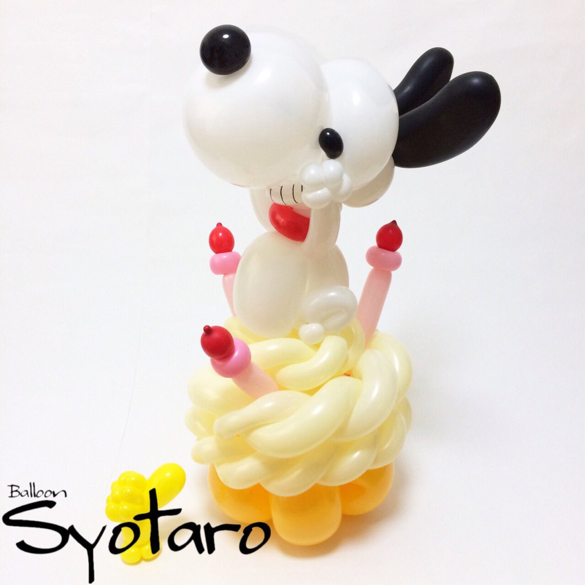 Balloon Syotaro En Twitter 18 5 10 スヌーピーのハッピーケーキパーティー 毎日バルーン スヌーピー 嬉しくなるとケーキにダイブしたくなるよね バルーンアート