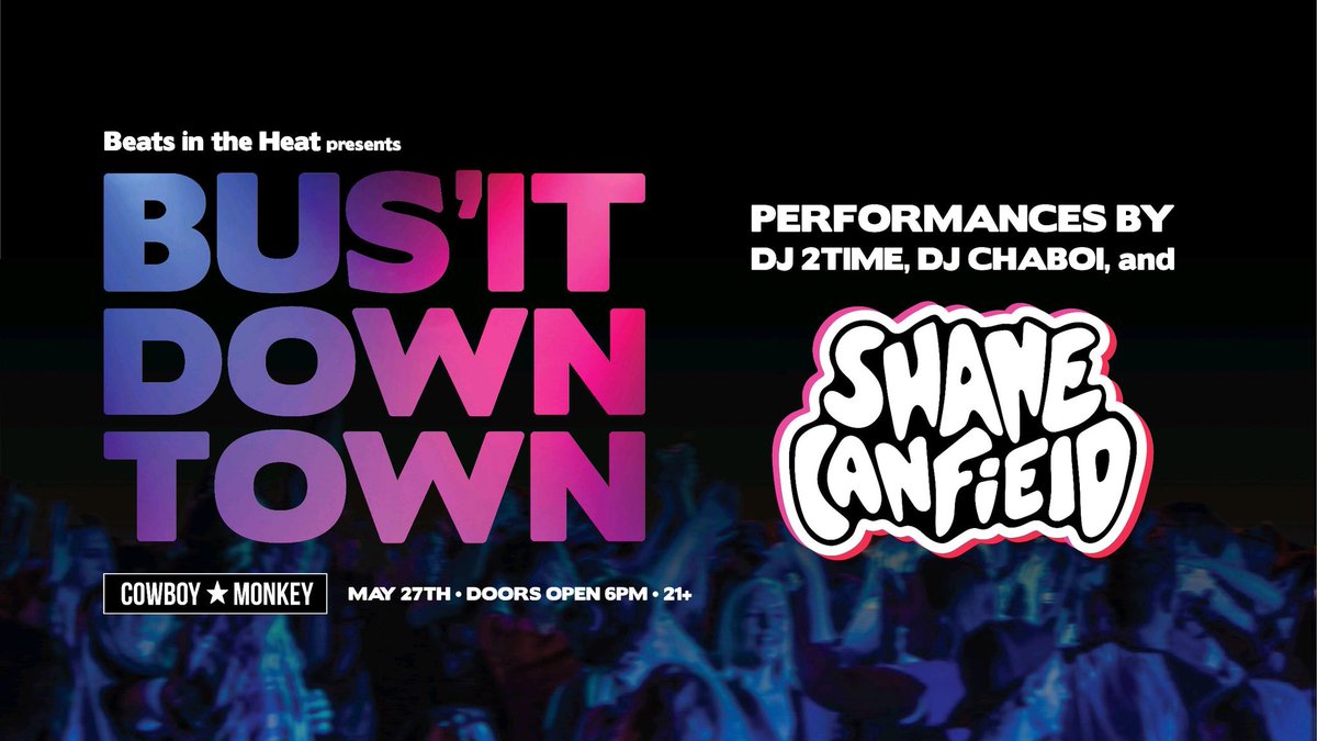 Beats in the Heat presents😈

Bus’It Downtown @djshanecanfield 

🙌🏼TONIGHT🙌🏼

DJ 2Time 6-8 PM (outside😝)
DJ Chaboi from 8-11 PM
@shanecanfield 11-2 AM

#downtownchampaign #champaignillinois #champaignil #livedj #tacos #memorialdayweekend #BeatsInTheHeat #BusItDowntown