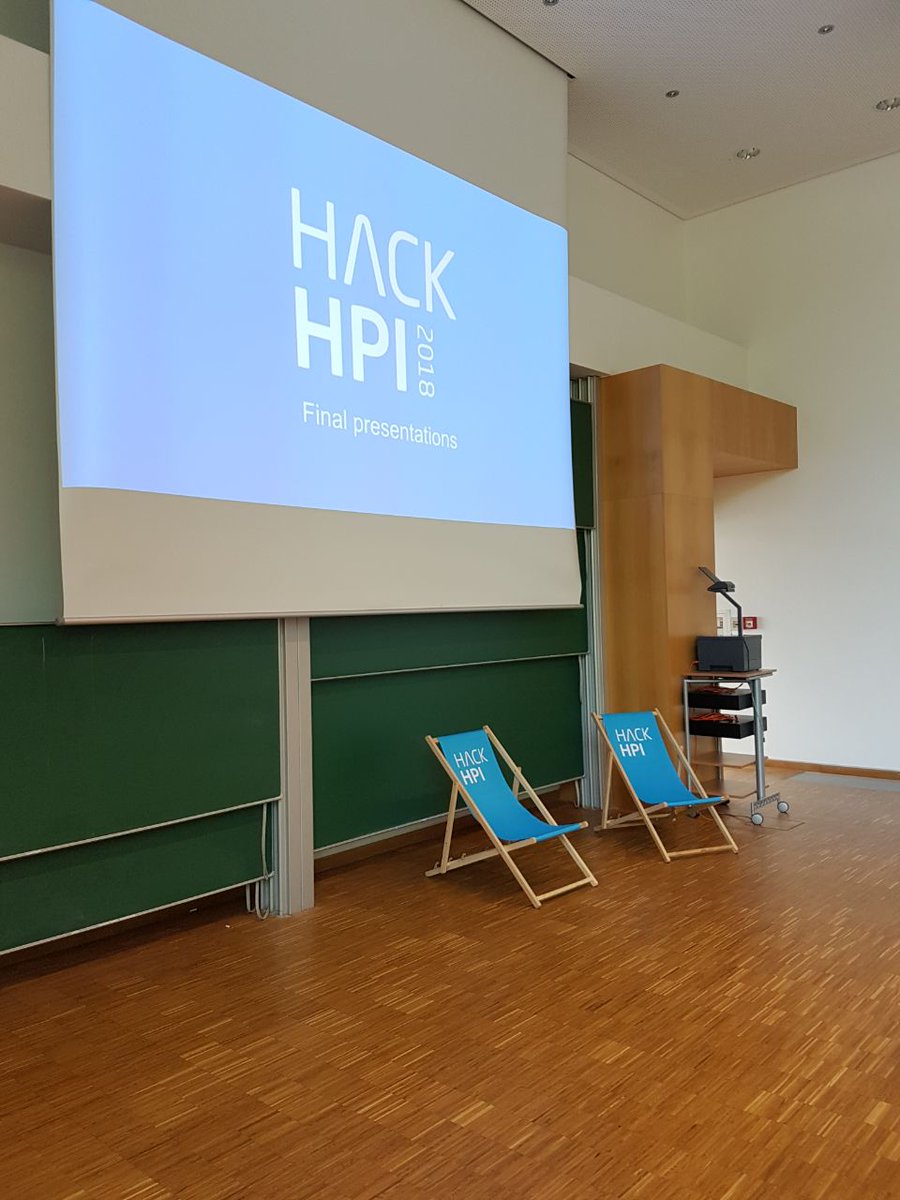 HackHPI's tweet photo. Ready for presentations ๐
#HackHPI https://t.co/RgafauZwd7