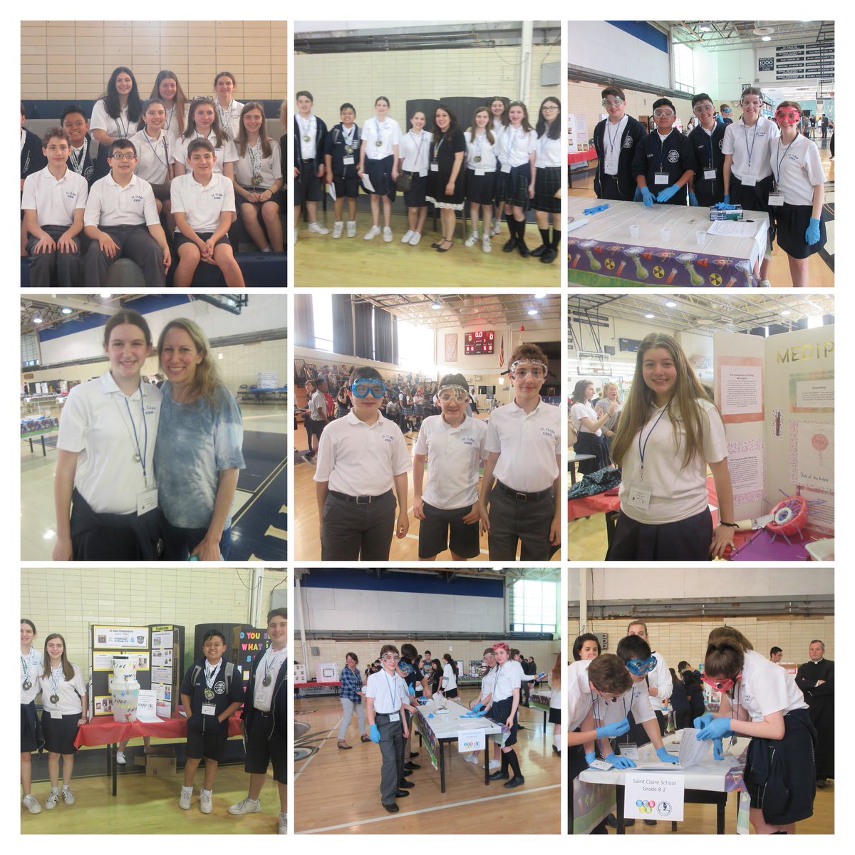 stclaresi's tweet image. Congratulations to our 8th grade students who recently competed in the science competition at St. Joseph by the Sea High School. Our students&apos; hard work earned them first place in the Science Fair and Science Practical competitions and second place in the Brain Bee! #scsscience