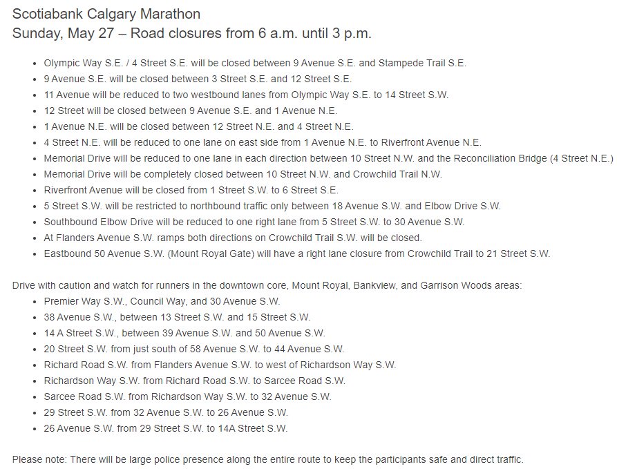 NewsRadioCGY's tweet image. There's still plenty of runners out on the #calgarymarathon route. Expect delays in and around downtown for the new few hours. #yyctraffic #RunCalgary