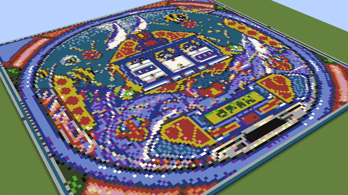ちーさら 生放送で作ったパチンコ筐体のマップアート 手置きなんで滅茶苦茶時間かかりました Minecraft