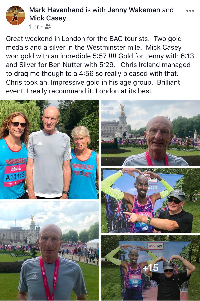 Well done too to Mark, Mick and Super Jen 🥇👏🏻 <a href="/WestminsterMile/">Vitality Westminster Mile</a>