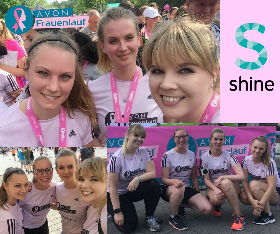 Wir von shine waren dabei! ☀️
#laufengegenbrustkrebs auf Deutschlands größtem Frauenlauf! 💪 
Mit geballter Frauenpower setzten wir ein Zeichen gegen Brustkrebs. Mit unserem Teilnehmerbetrag unterstützen wir den Härtefond der Berliner Krebsgesellschaft #AvonFrauenLauf ☀️