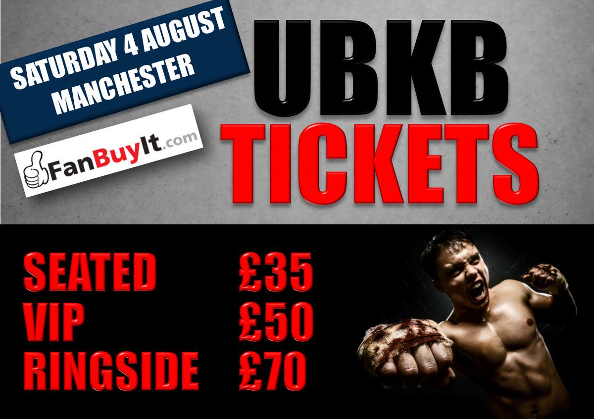 UBKB_BKB's tweet photo. Hope you have a great Bank Holiday weekend but don't forget to get your Tickets for the best Bare Knuckle Boxing to be staged in the UK. There's a fantastic lineup... Don't Miss Out https://t.co/8lhATTrcFO
#UBKB #Manchester #Sport #Boxing https://t.co/F2OI6oEnHS