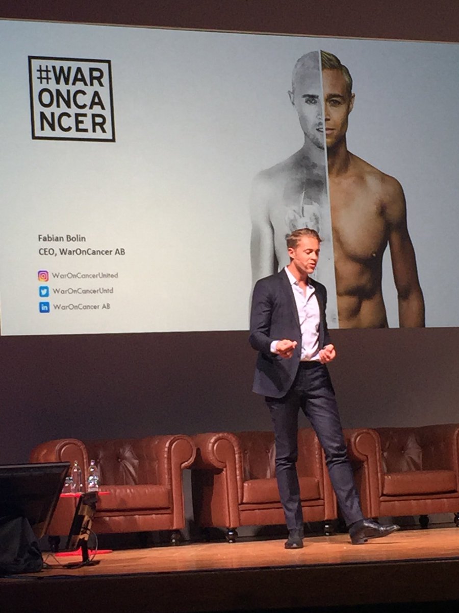 RadmannTrine's tweet photo. Fabian Rolin, from trading in bonds to the film industry to being a patient with cancer. #waroncancer #HIMSSEurope #HIMSSEUROPE18 Fabian is also a part of #healthtechnordic by #norwayhealthtech https://t.co/q2uHVNZi7R