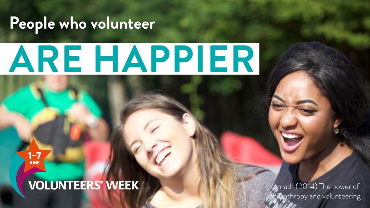 Do good, feel good. #VolunteersWeek