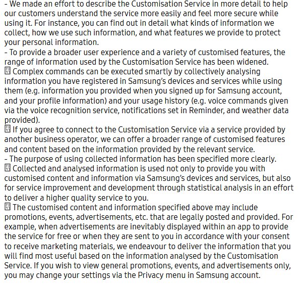 Katie_TriPixels's tweet image. Hey @Samsung - 
a) Your LATE!
b) You cannot force acceptance to use your products 
c) You cannot default to acceptance to using my data - has to be OPT IN
#GDPR #GDPRfail