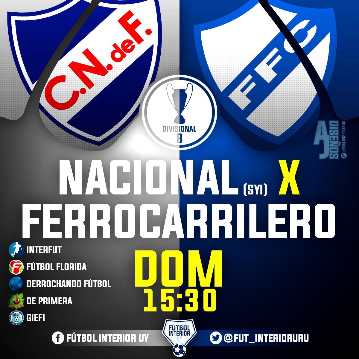 Colgados899's tweet photo. 💥Domingo de fútbol en la radio ⚽️
🏆#OFI - #A - #5afecha 

#AtletcoFlorida 🆚 #Progreso

Desde Sarandí del Yí👇👇
🏆#OFI - #B - #2afecha

#Nacional 🆚 #Ferrocarrilero

Transmite en vivo 📻89.9 #AtlántidaFM desde las 14.15 hs con el antes del fútbol 🎙🎧

📸:FÚTBOL INTERIOR UY https://t.co/sWgrkKmQnp