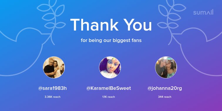 GOMusicVideos's tweet photo. Our biggest fans this week: @sara1983h, @KaramelBeSweet, @johanna20rg. Thank you! via https://t.co/RdzCkr97zy https://t.co/218xWSmJJo
