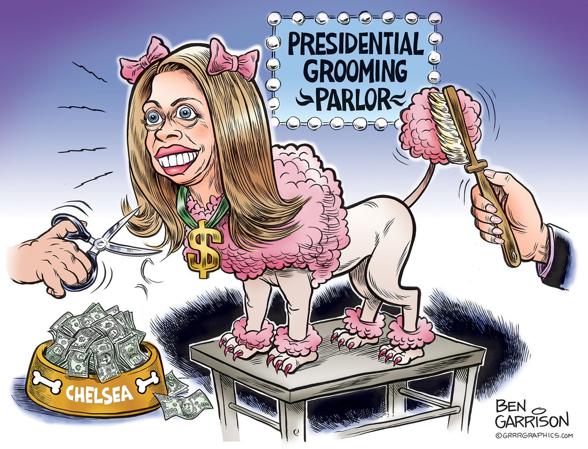 Image result for cartoons of chelsea clinton