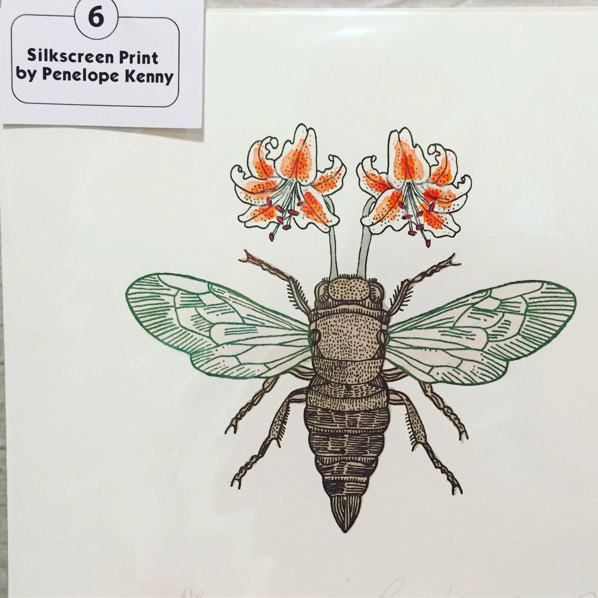 Silent Auction lot n.6: Win a stunning silkscreen Print by <a href="/penelope_kenny/">Penelope Kenny</a> at @theflamingohouseuk fundraising in aid of <a href="/peacedirect/">Peace Direct</a>. Place your bids in house or by email, highest bid winner announced on Monday at 4pm #flamingohouse #silentauction #hovearts #aoh18 #art