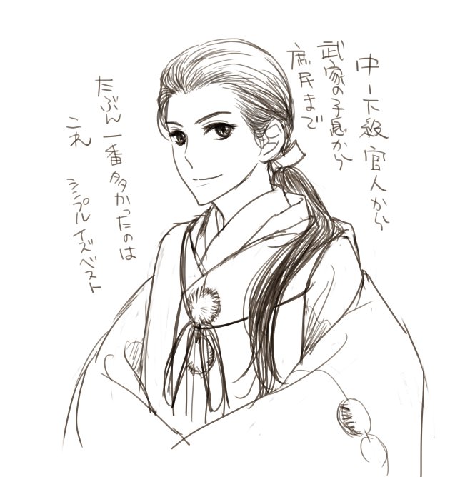 中古小児の髪風 まとめ 童子装束少し