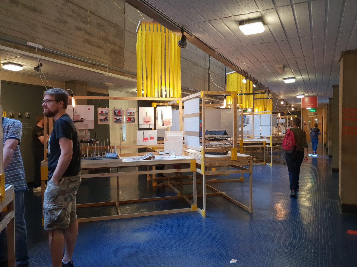 CatIntArch's tweet photo. Final day of degree show, sad that it is over but excited to be bringing #amomentofplay to London in July #djcaddegreeshow #djcad #ied2018 #installation https://t.co/1AsRM7Ne14