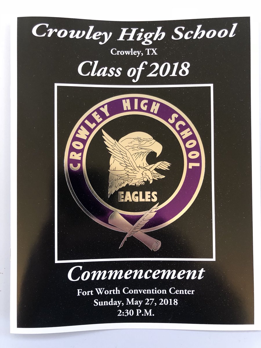CrowleyHS's tweet photo. 💜🦅🎓💜 https://t.co/jfCpz9qytK