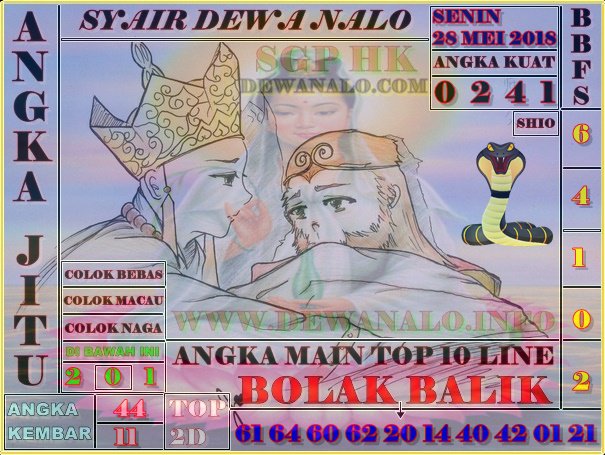 Syair Dewa Nalo Senin 28-05-2018