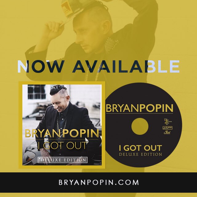 BryanPopin's tweet image. Get the #1 @billboard album #IGotOut *Deluxe Edition at all digital outlets. Includes the hit singles #suchatimeasthis #stepinthename #icanmakeit &amp;amp; 1 of the Top Gospel Songs of 2017 #IGotOut
If u prefer a physical CD, u can go to bryanpopin.com &amp;amp; order it direct.