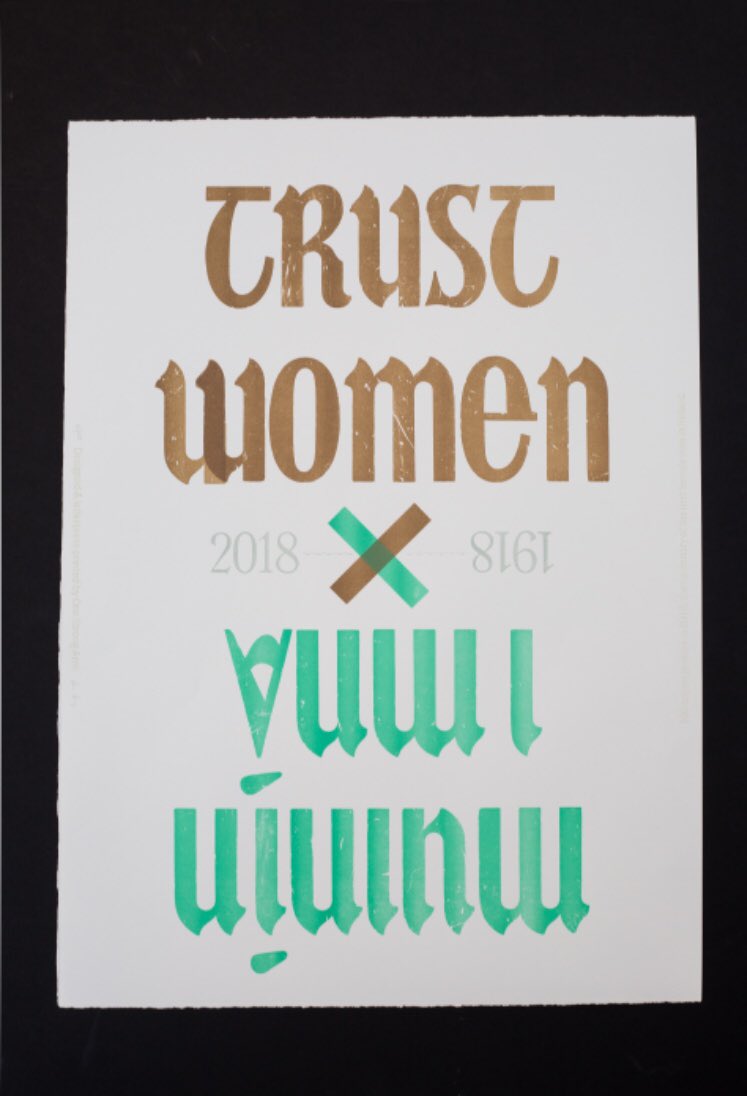 NatPrintMuseum's tweet photo. Earlier this month three of Ireland’s leading letterpress artists produced these powerful works. They’re each of a limited edition of 100 commemorating the 100 years of the vote for women #vote #vote100 #votail100 #votesforwomen #Repealedth8th #letterpress #print #powerofprint https://t.co/08gZmO8Uv4
