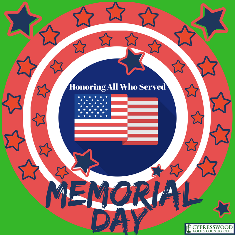 CypresswoodWH's tweet photo. #MemorialDay Honoring all who served. A time to pause and thank those who have sacrificed the most for our freedom. #ThankYou https://t.co/XQoeHHGEez