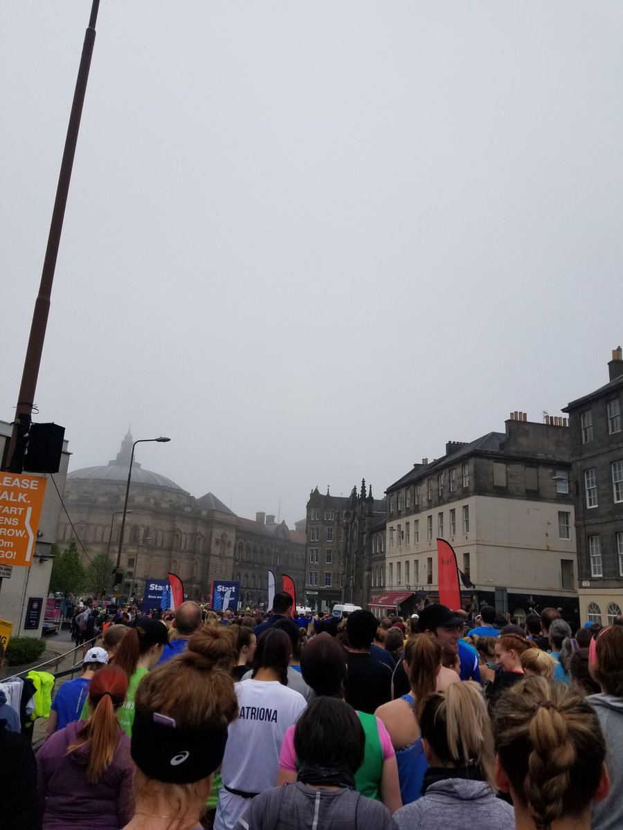 #edinburghhalfmarathon done! It was really cold, a bit damp, and my time was...respectable.