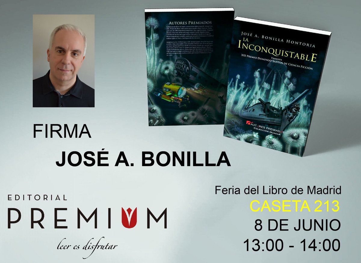 jabhsss's tweet photo. Por carambolas del destino literario, el viernes 8 de junio de 13 a 14h estaré firmando en la #FLM2018 la que fue mi primera novela publicada “La Inconquistable”, con Editorial Premium. #LaInconquistable #PremiumEditorial https://t.co/PuRy3Wl40t