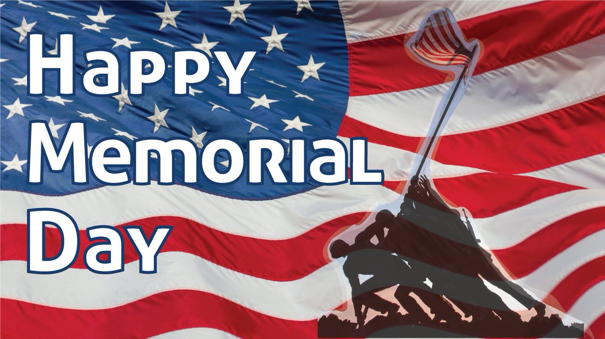 johndickson75's tweet photo. Happy Memorial Day everyone! While you're enjoying your family on this holiday weekend, please remember to pray for those who have paid the ultimate sacrifice so that we may live in this wonderful, free country. We appreciate you! #Veterans https://t.co/bNtPGIpwJx