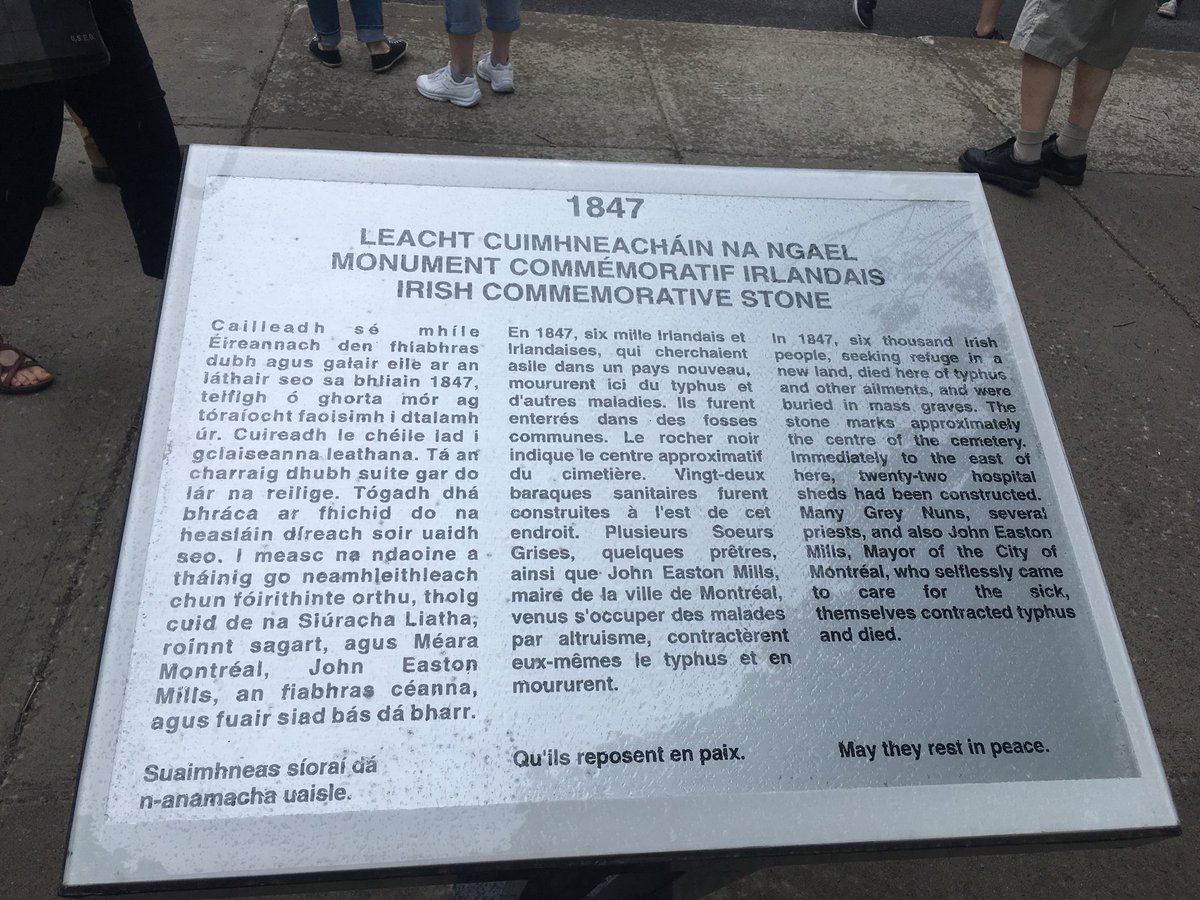 Val_Plante's tweet photo. Fière d’être la mairesse d’une ville où l’héritage irlandais est si fort et si présent. Un petit mot tout particulier à William et Madison qui ont posé le premier tribut au pied de la Roche Noire, merci! 🇮🇪 #polmtl https://t.co/FDQnsgyINk
