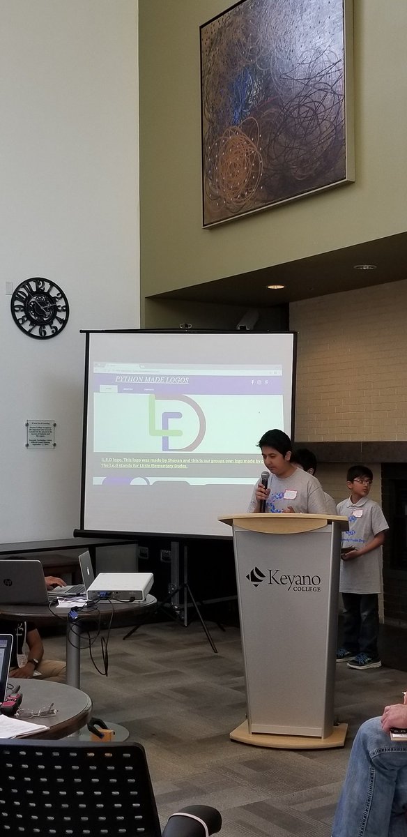 ycomputing's tweet photo. This is our sixth hardworking group called Little Elementray Dudes including: Abdullah Zahid, Shahmeer and Shayan Awan presenting their project about encouraging society to share their artwork.
#csforall
#communitycodeday
#youthcomputing
@FMPSD https://t.co/5KKgSrryyb
