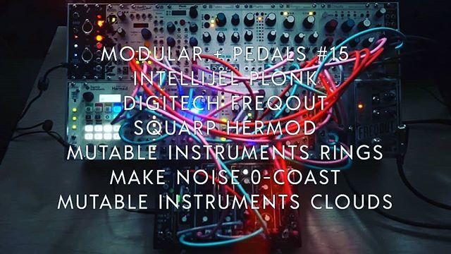 eeeskildsen's tweet photo. New episode of #modularpluspedals out now. Link in bio! Featuring @digitechfx #freqout @intellijel #plonk @mutableinstruments #rings #clouds @squarpinstruments #hermod
#modularsynth #guitarpedals #ambient #generativepatch https://t.co/PHJggXjukF