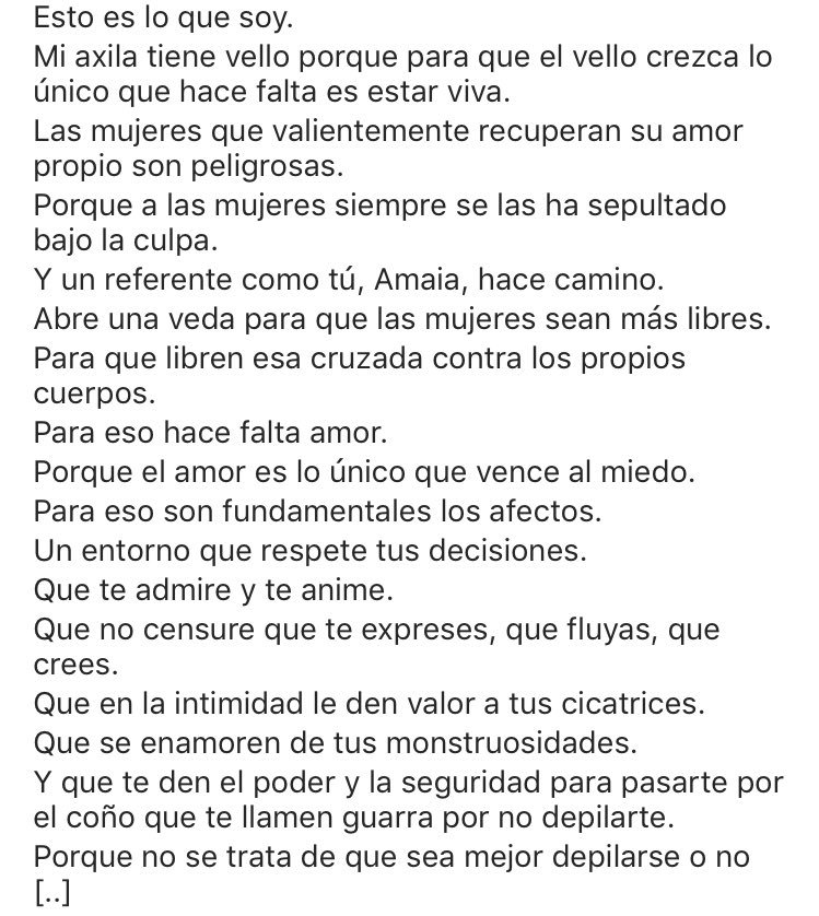 anaftmicky's tweet photo. veo necesario que leáis esto que ha escrito roy galan sobre la publicación de amaia porque es una maravilla https://t.co/xbe1v28oS4
