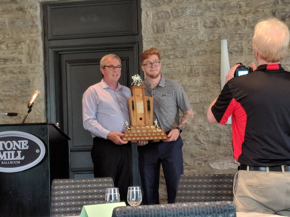 StCathFalcons's tweet photo. Congratulations @mdavies93 recipient of the Falcons President's Trophy as the team's leading scorer ! #GoFalcs https://t.co/9rjzcvwVyh