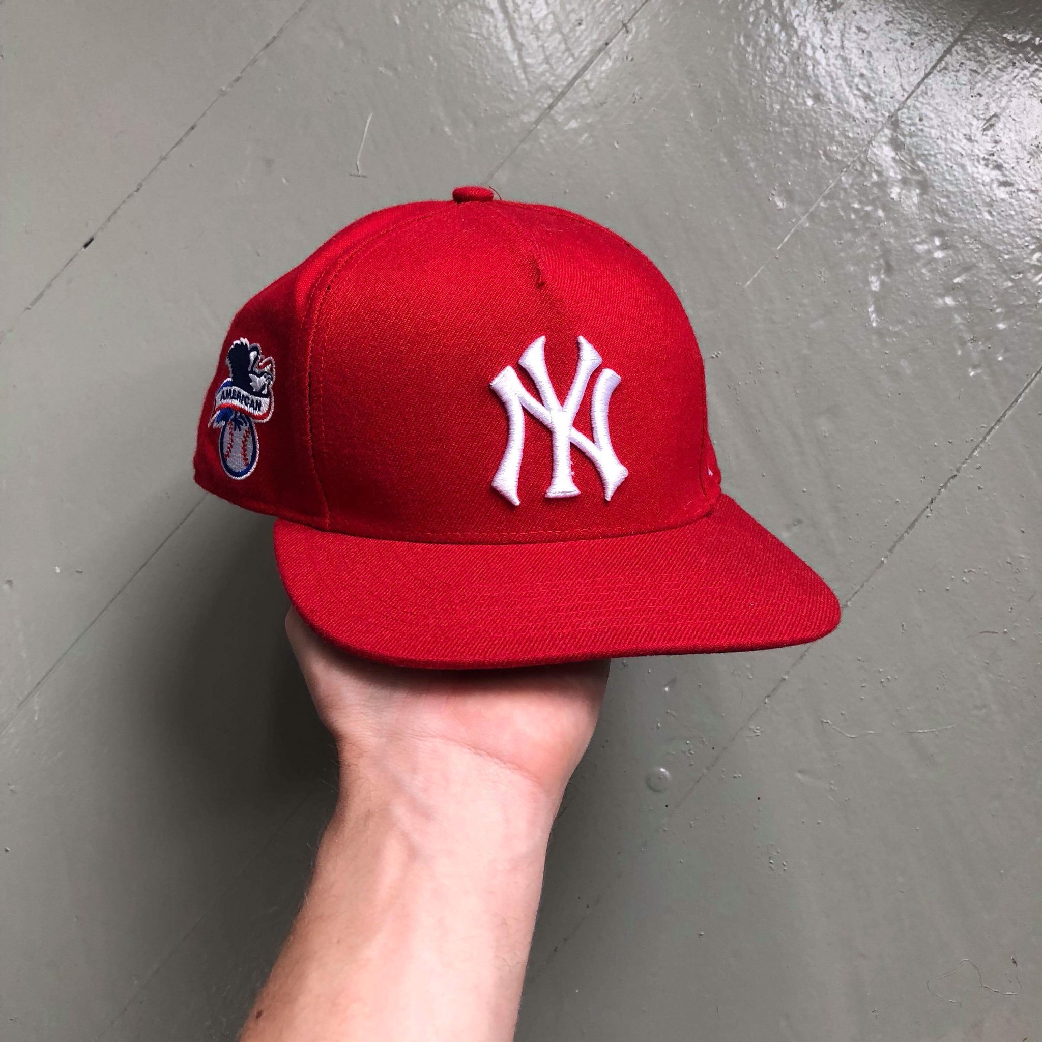 Supreme Men's Red Baseball Caps for sale