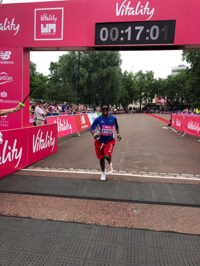 futurechamps17's tweet photo. Enjoyed my day at the Westminster mile run with my fellow Olympians ran the last 100m. Thank you @youthenergyHQ for your support. https://t.co/b6CsSAEsfb