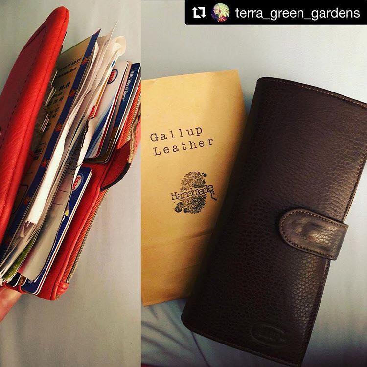Very happy to do this #Repost from another happy customer! 🙌 #beforeandafter 

#YQG #HappyCustomer #SundayFunday #SundayThoughts #Canadian #Handmade #wallet #femalewallet #giftidea #giftforher #supportlocal #GallupLeather #TopGrainLeather #beautiful #Ontario #familybusiness
