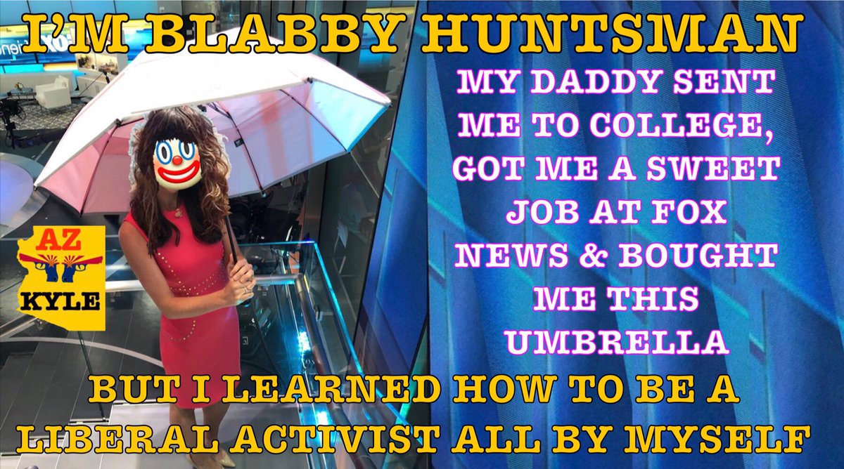 Resist_Libs's tweet photo. @NutznVise @Real_AzKyle @gadsdendtom @jccnashville @COVFEFE4US @FoxNews @HuntsmanAbby @ainsleyearhardt U didn’t hear #BlabbyAbby say she’s best friends w/ Trump Hating McCains & attack @PressSec 4 “McCain Death” comment in private meeting?
Did U hear #Blabby attack Iowa’s new abortion laws?
Her lib activism AGAINST Traditional Marriage?
How about when she called Hamas “people?” https://t.co/DB7SwmVT5b