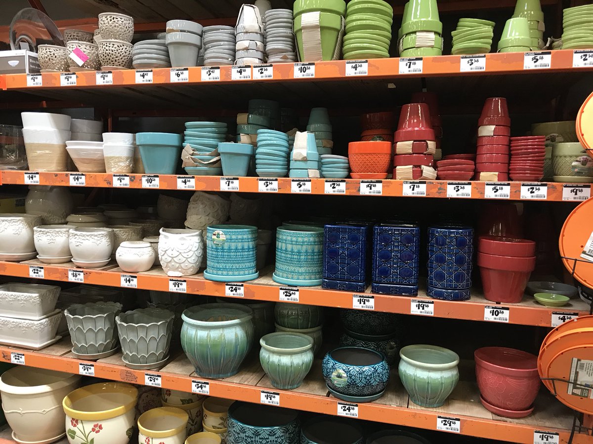 Pots ✅soil ✅plants ✅ We have all your gardening needs #instock at the Bellevue Home Depot.#MemorialDay2018