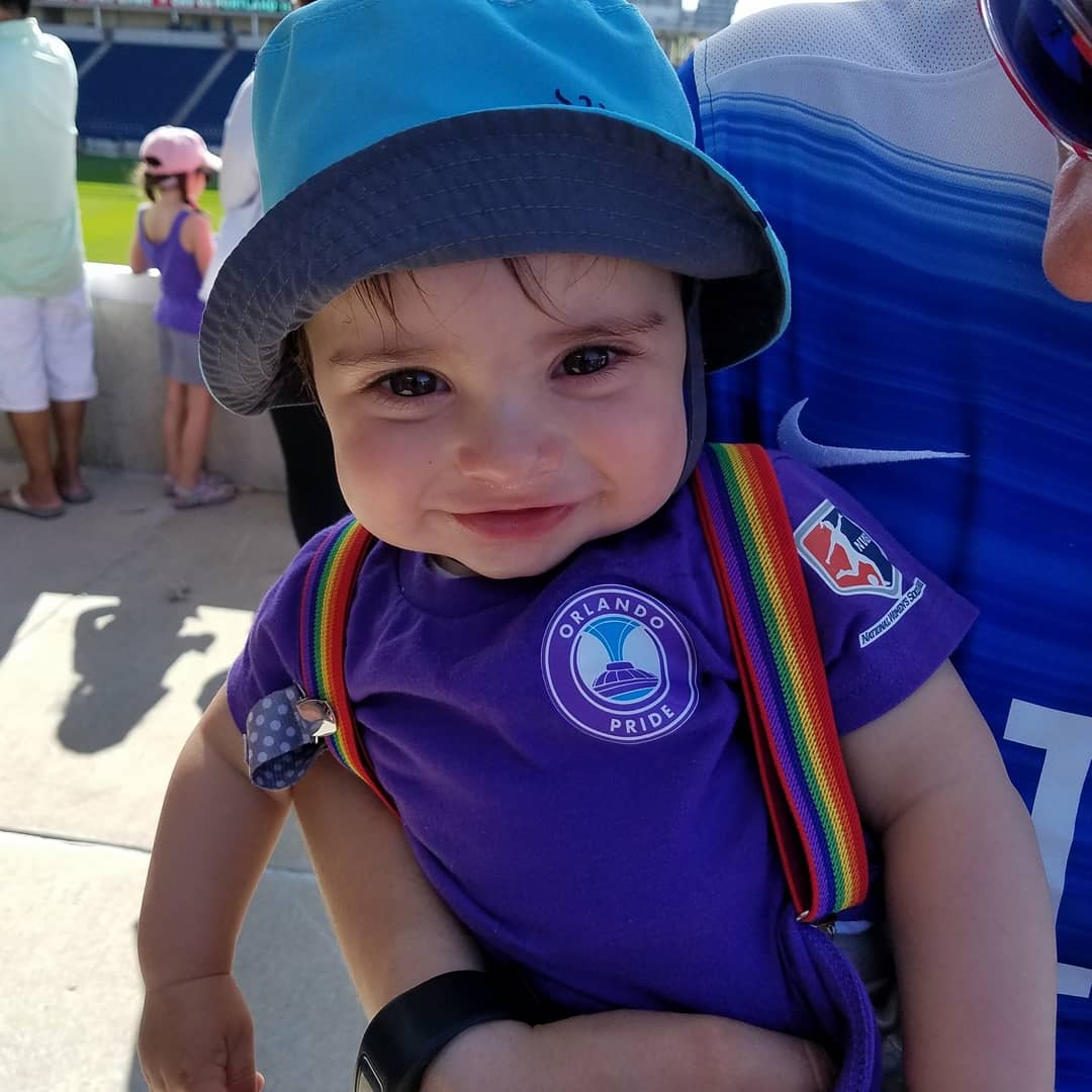 akdietsch's tweet photo. Someone enjoyed his first @NWSL game!  @ORLPride did awesome! Glad we got to see our favorites @alikrieger @Ashlyn_Harris and @sydneyleroux, scoring her first (and second) goal in purple!❤️❤️ https://t.co/76qlMTODc2